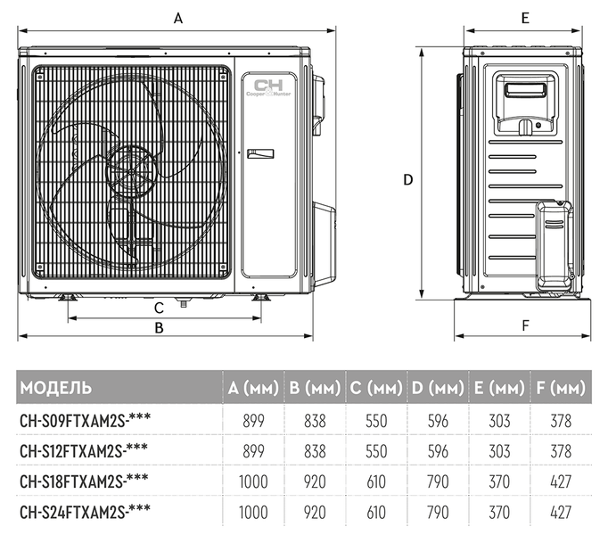 Кондиціонер спліт-система Cooper&Hunter Supreme CH-S09FTXAM2S-BL CH7524 фото