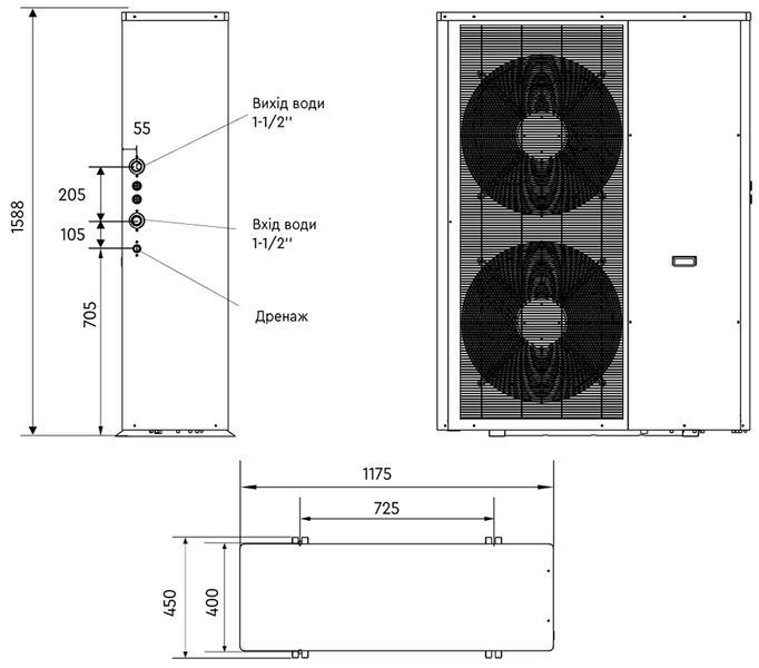 Тепловой насос Cooper&Hunter Evipower On/Off CH-HP24UMNM CH13495 фото